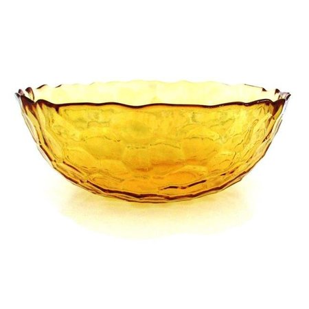 RED POMEGRANATE Red Pomegranate 1083-1 Hive Salad Bowl; Amber 1083-1